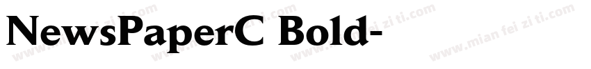 NewsPaperC Bold字体转换